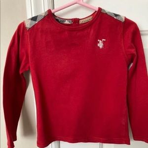 Burberry authentic cotton long sleeve shirt